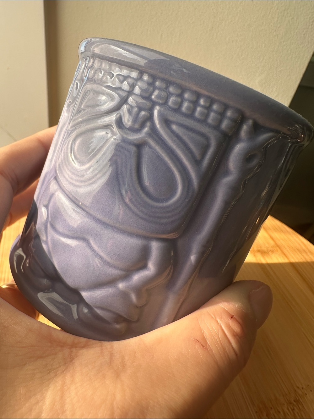 Whaler’s Purple Ceramic Tiki Glass